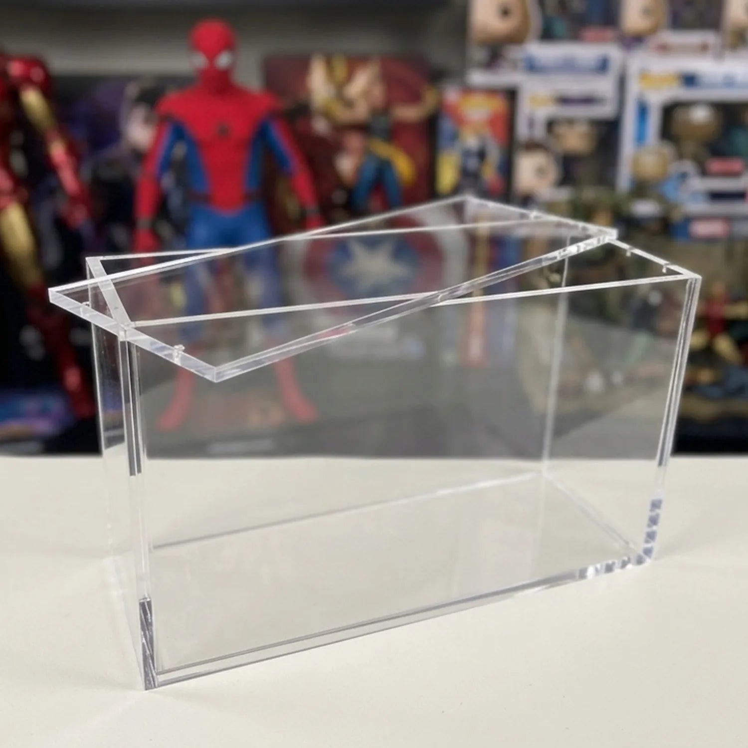 Magnetic Acrylic Display Case for MTG Universes Beyond: Marvel Spider-Man Play Boosters Box