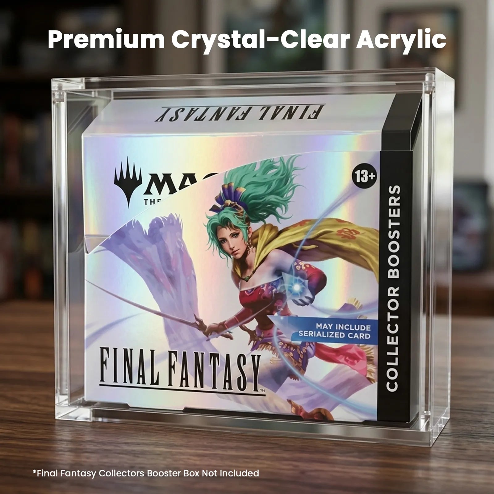 Magnetic Acrylic Display Case for MTG Universes Beyond: Final Fantasy Collector Boosters Box