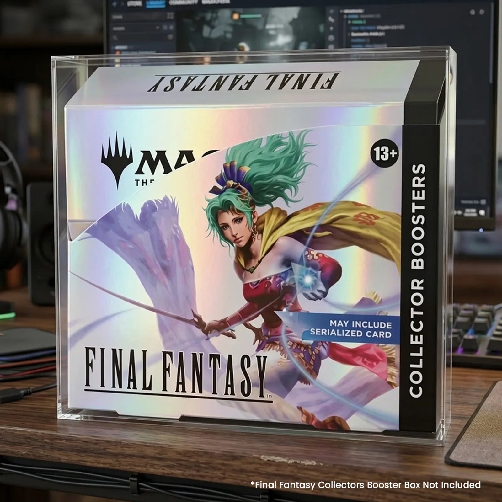 Magnetic Acrylic Display Case for MTG Universes Beyond: Final Fantasy Collector Boosters Box