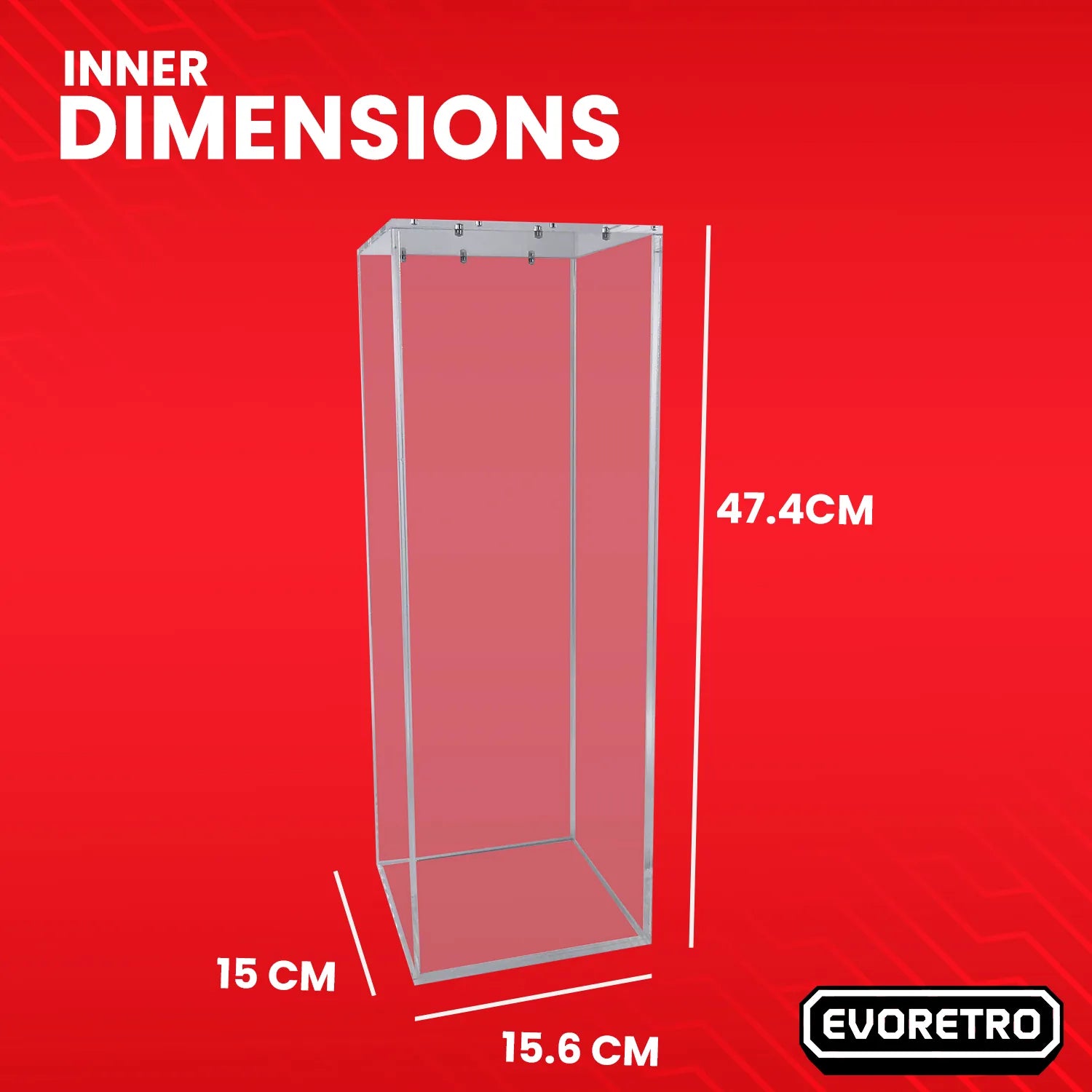 Magnetic Acrylic Display Case for Case of 6 English Booster Box