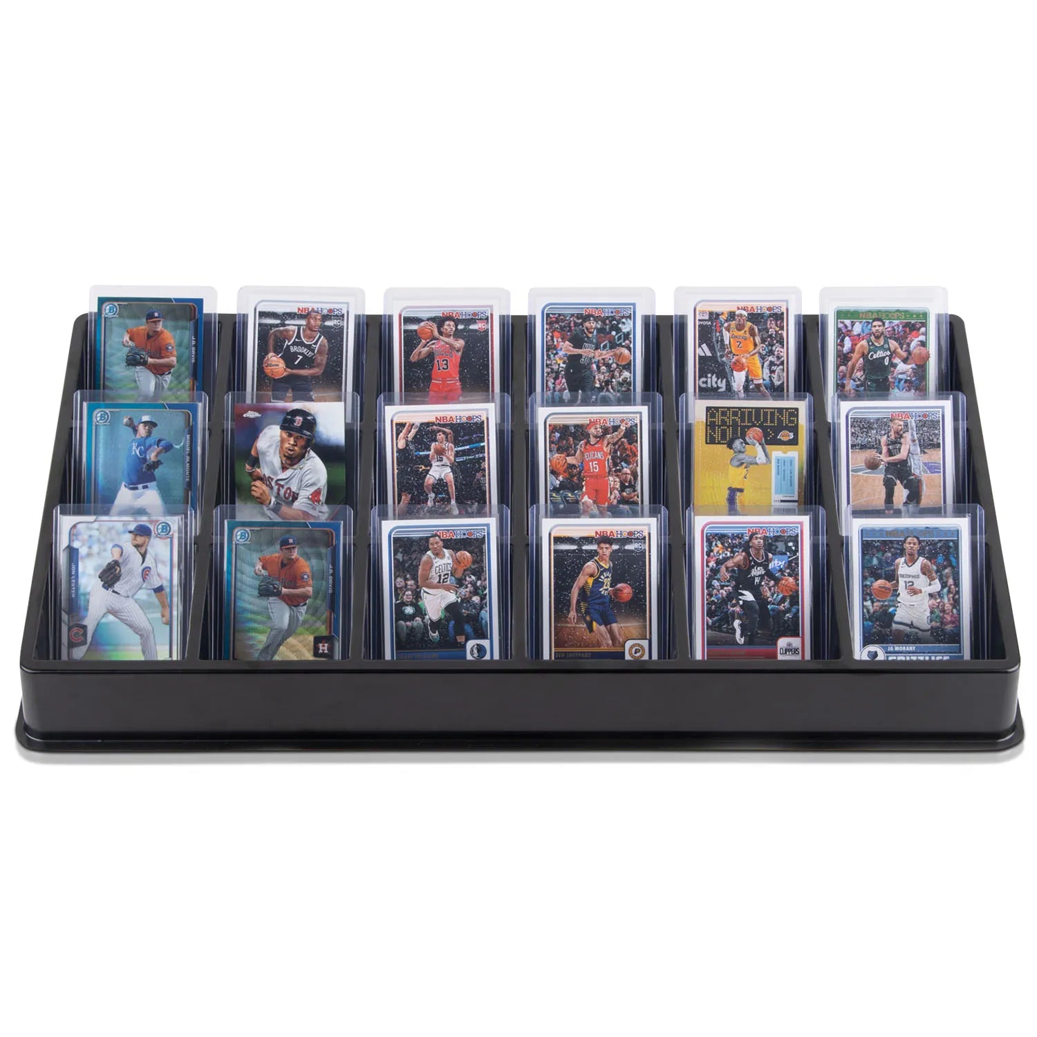 Card Sorting Tray for Toploader 18 Slots Pack of 5