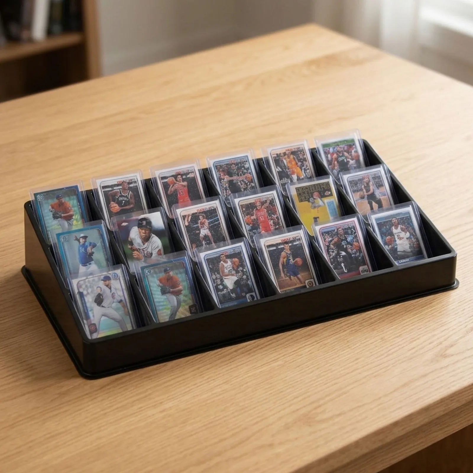 Card Sorting Tray for Toploader 18 Slots Pack of 5