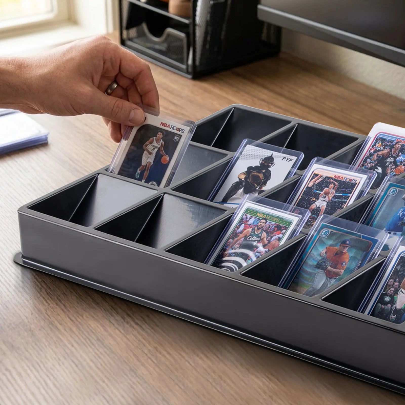 Card Sorting Tray for Toploader 18 Slots Pack of 5 – EVORETRO Canada