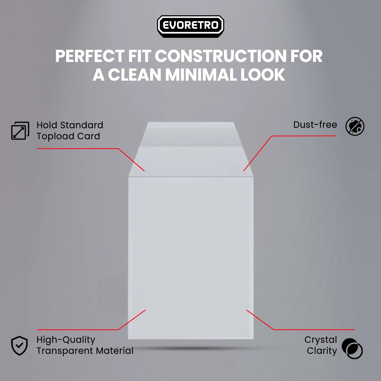 Perfect Fit Sleeves for Topload Card Holders – Fits 2–3 Holders (Pack of 100)