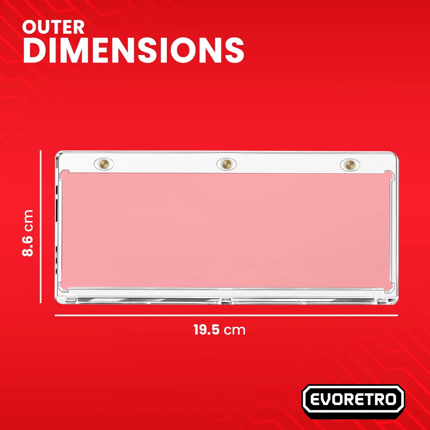 Magnetic Display Case Dual Horizontal Booklet Holder