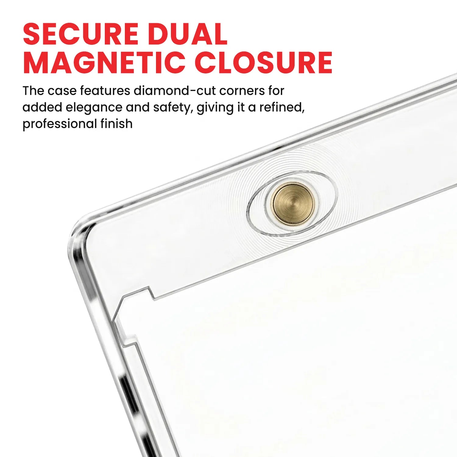 Magnetic Display Case Dual Horizontal Booklet Holder
