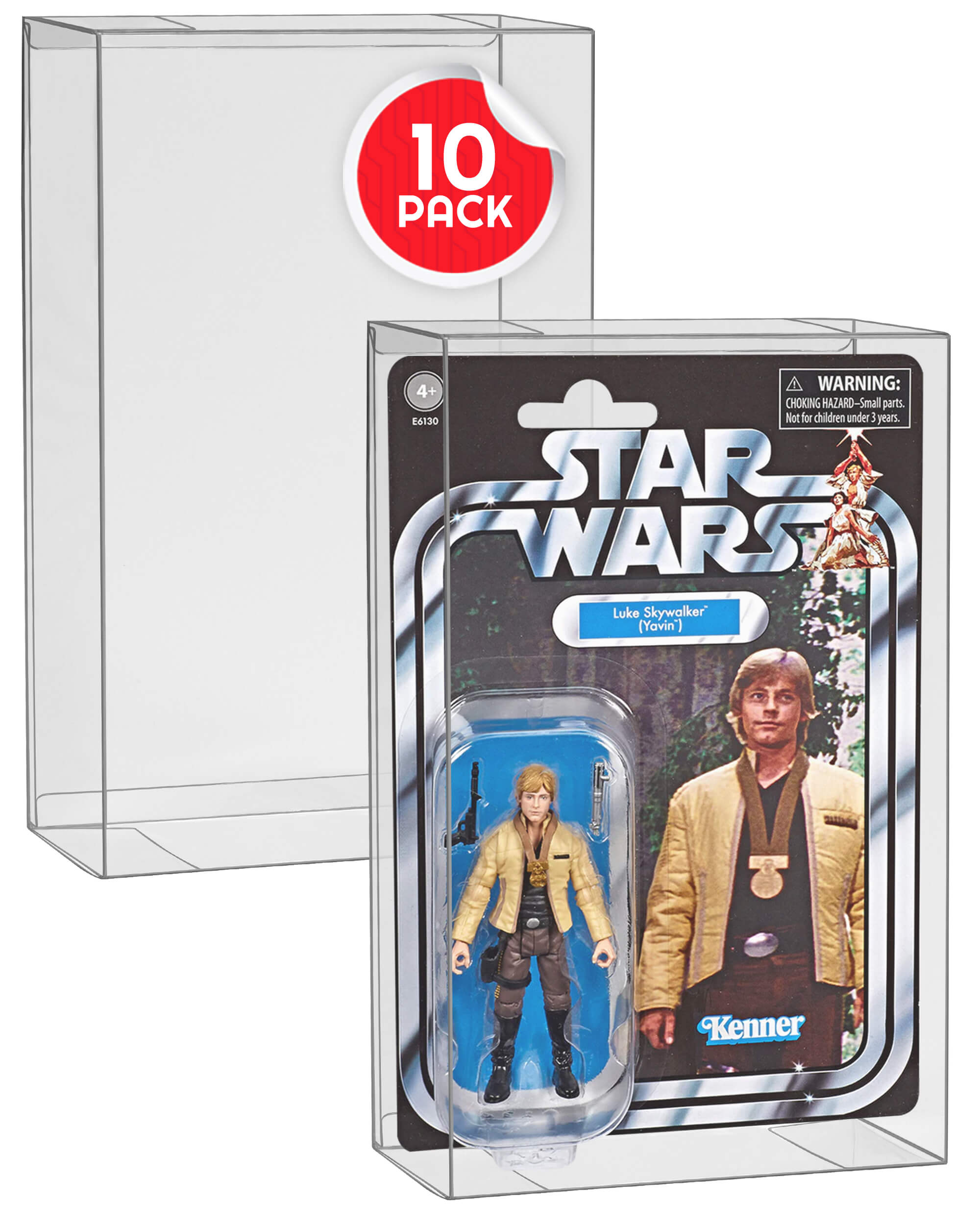 NECA Ultimate Action Figure Display Case Protector with Hanger Pack of 10