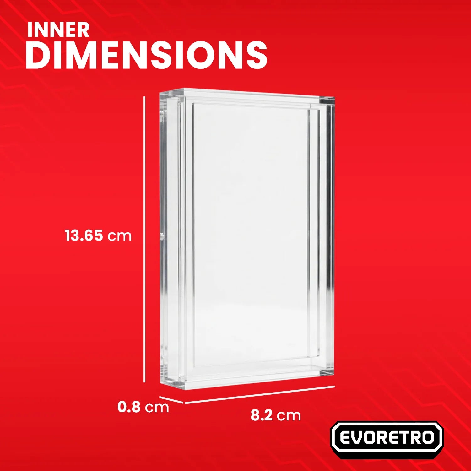 Magnetic Acrylic Case Display for 1 PSA Slab - Clear