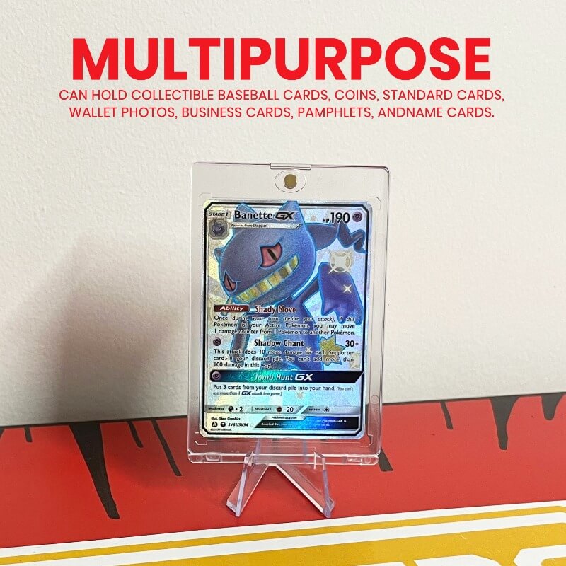 Card Display Stand - 35-260PT Clear Durable Game Card Stand