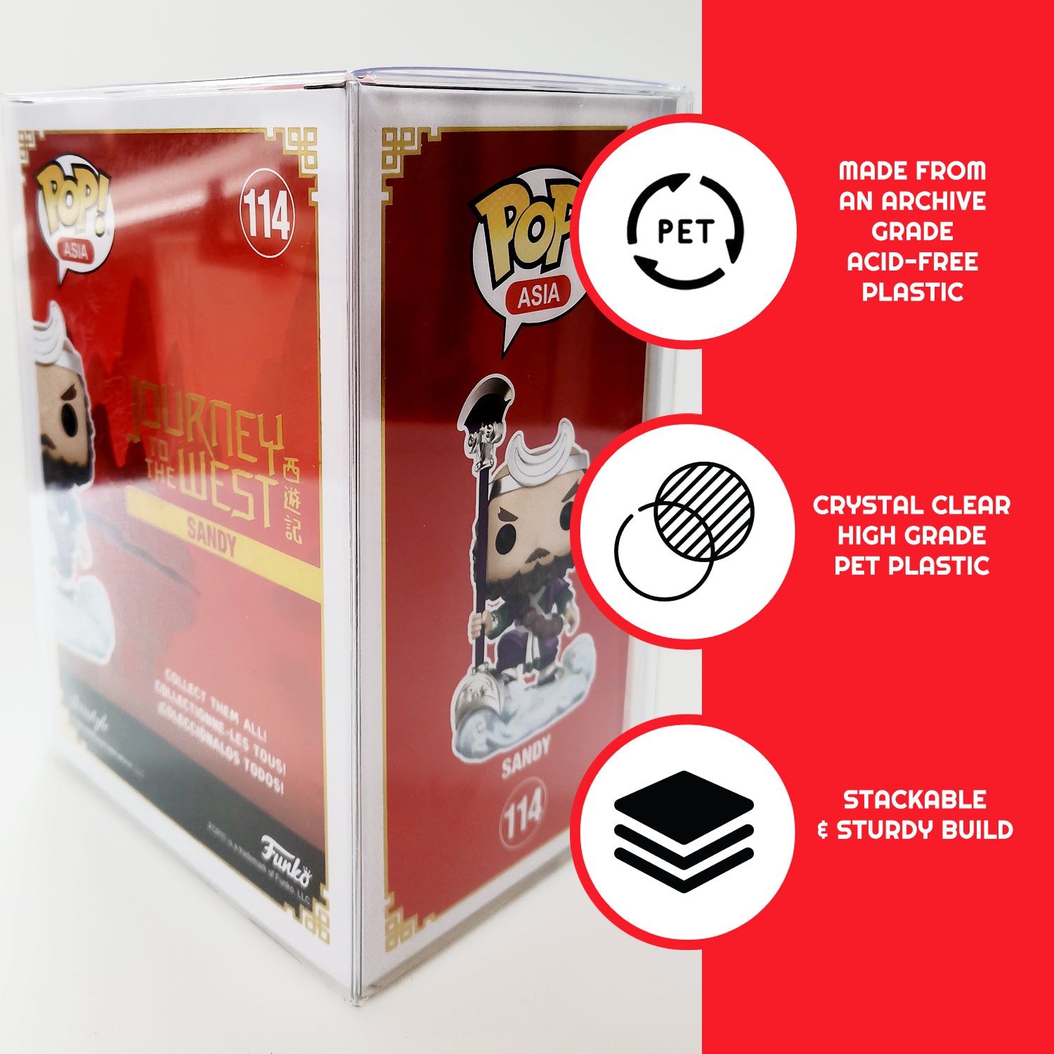 240 full box Premium Funko Pop Protector – 4 Inch (0.50mm)