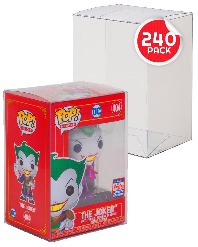 Premium protector cases for Funko Pop figures – 240-pack PET protectors – EVORETRO