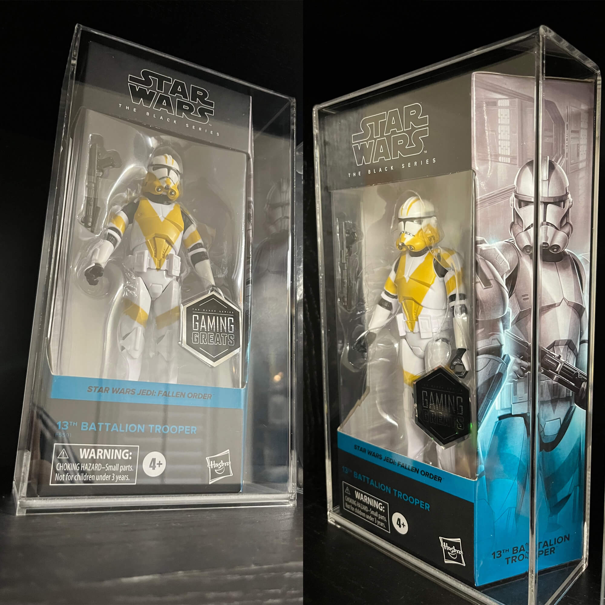 Action Figure Acrylic Case for 6" Hasbro Star Wars Black Series - Pack of 2