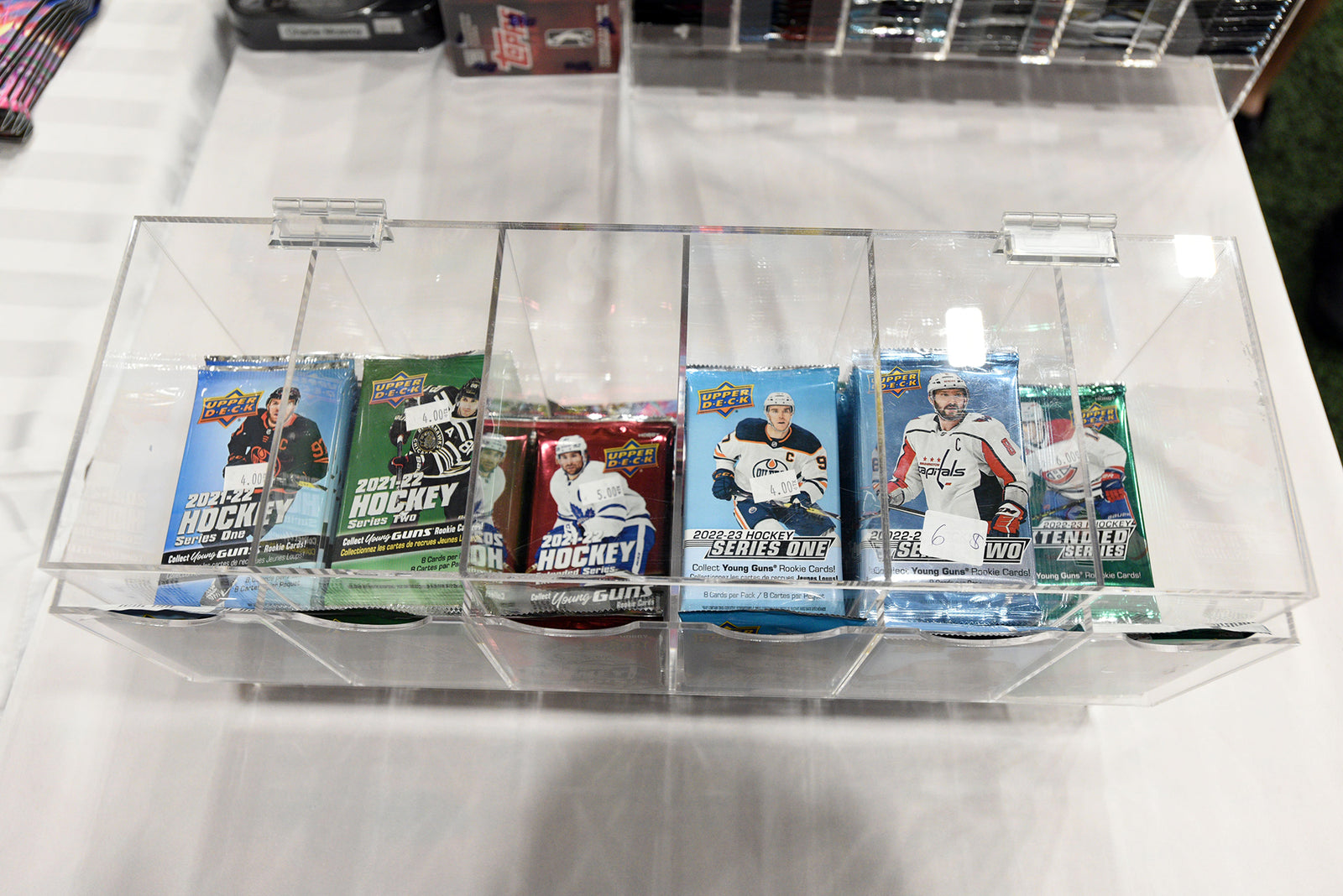 EVORETRO Card Dispenser Pokémon Booster Pack 6-Slot Acrylic Display Dispenser