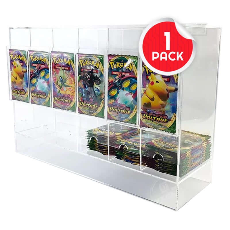 Présentoir acrylique Pokémon Booster Pack 6 emplacements