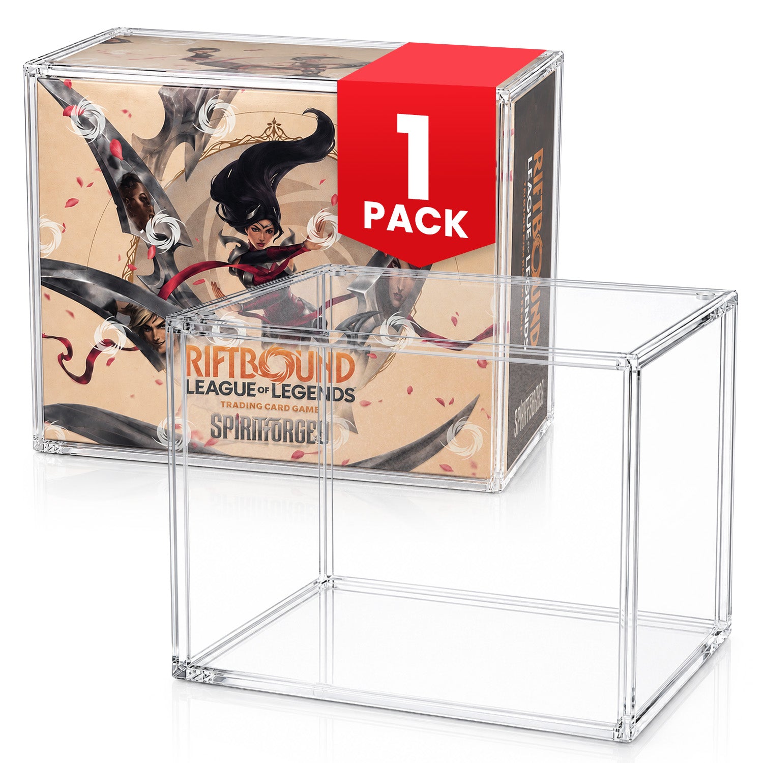 Boîtier de protection acrylique pour boîte de booster TCG League of Legends | EVORETRO 0,50 mm