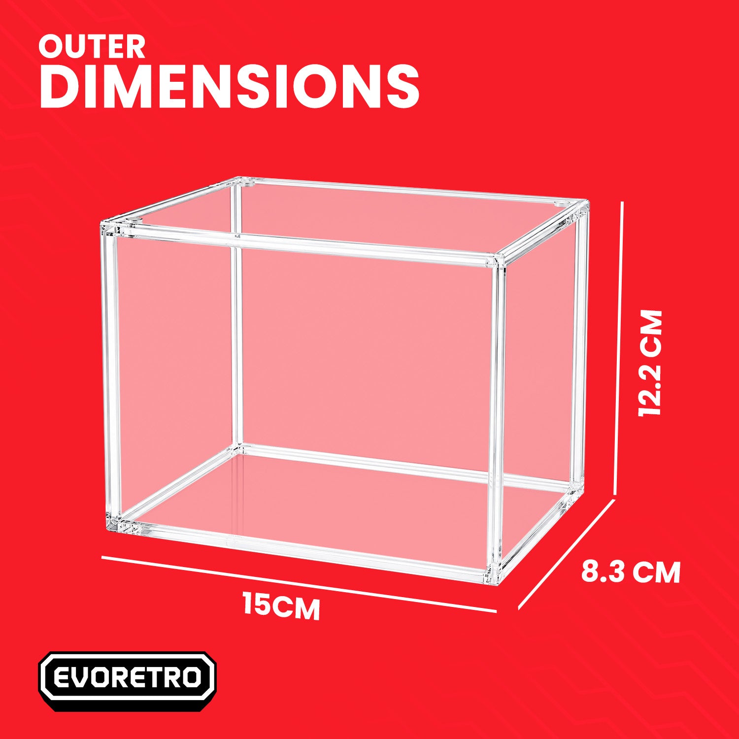 Boîtier de protection acrylique pour boîte de booster TCG League of Legends | EVORETRO 0,50 mm