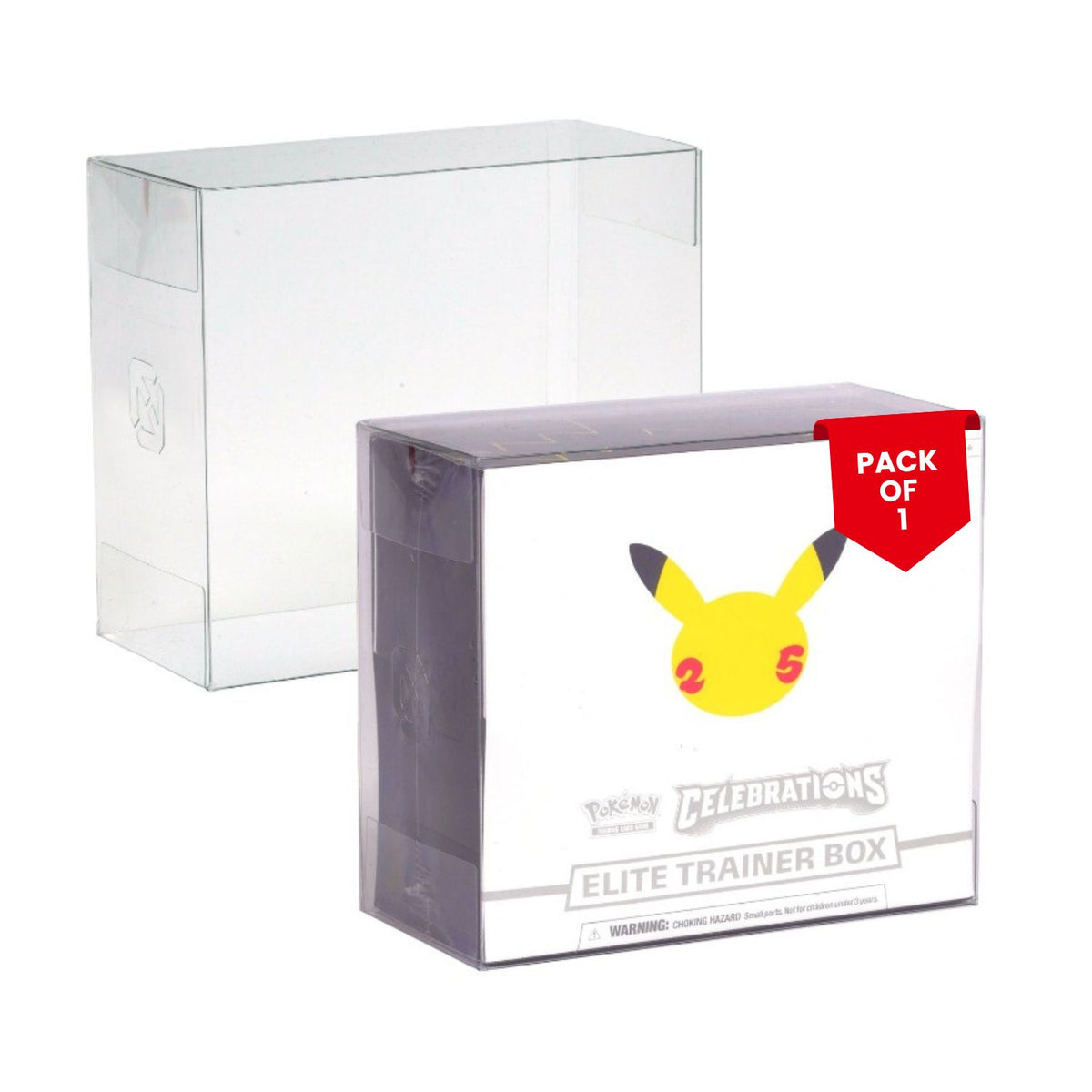 Protecteur en PET EVORETRO pour boîte Elite Trainer Pokémon (ETB) – Paquet de 1 / 100