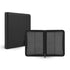 EVORETRO compact 2x2 card binder displaying trading cards in clear pockets with the closed binder in front