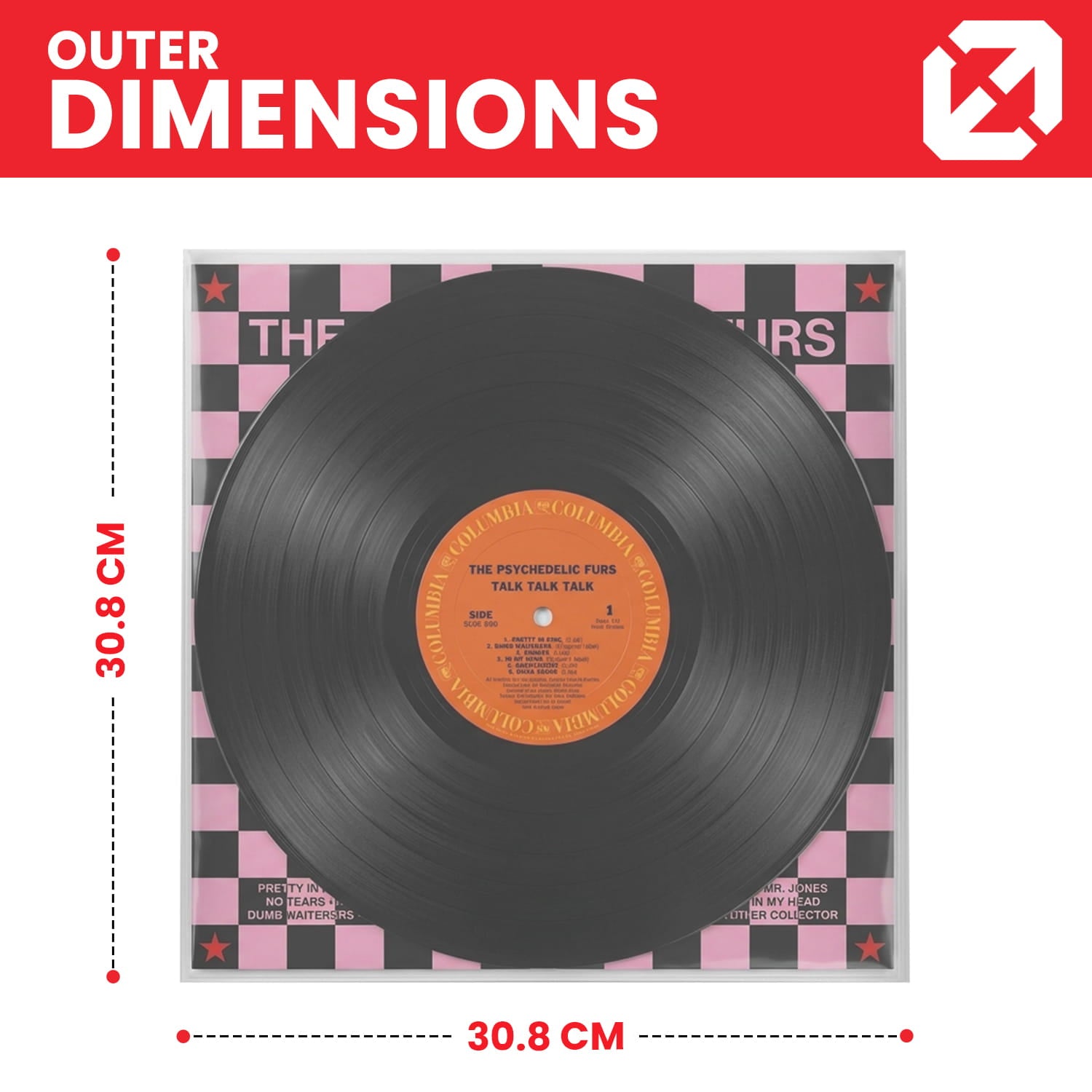 EVORETRO 12-inch vinyl record inner sleeve dimensions
