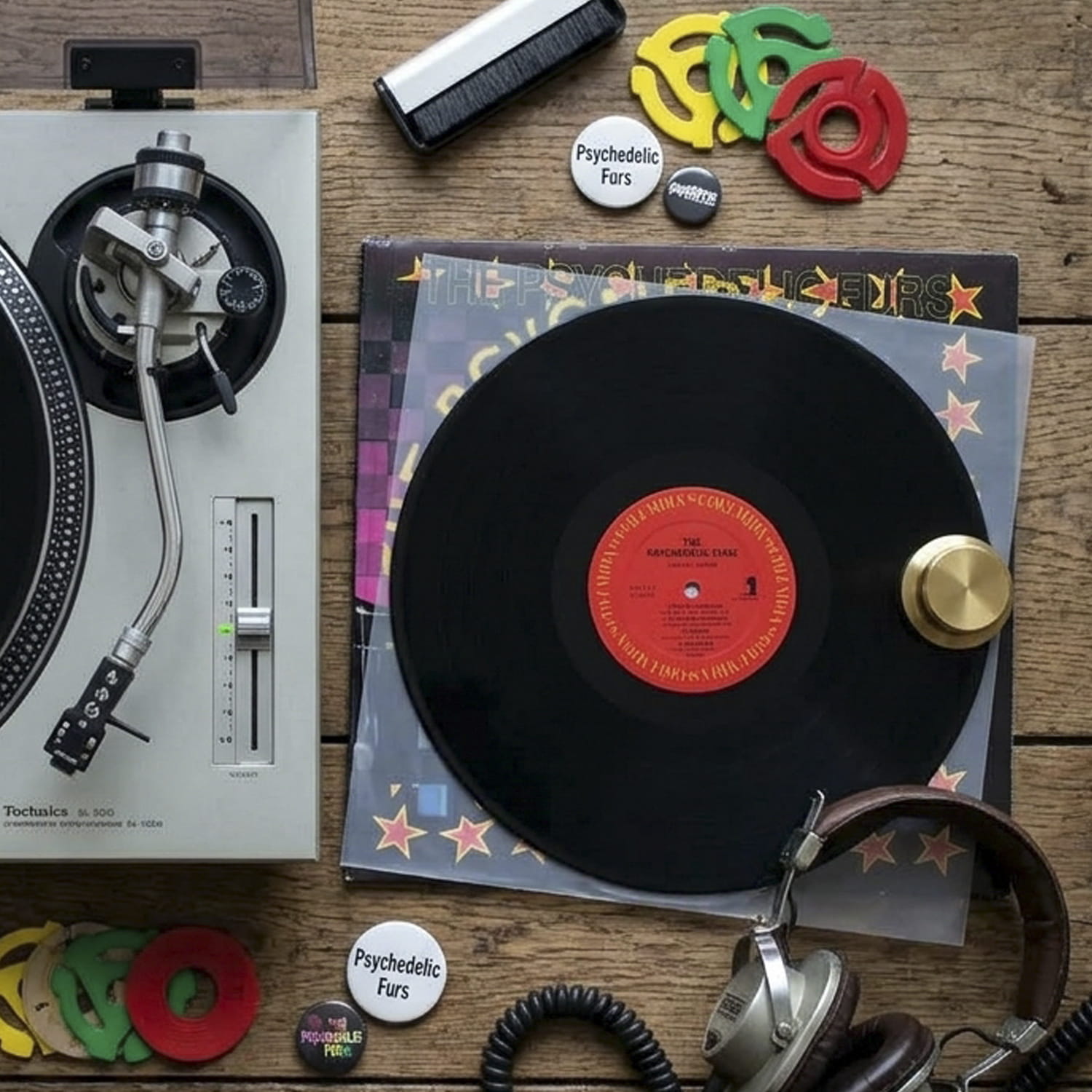 EVORETRO anti-static inner sleeve protecting a vinyl record in a collection