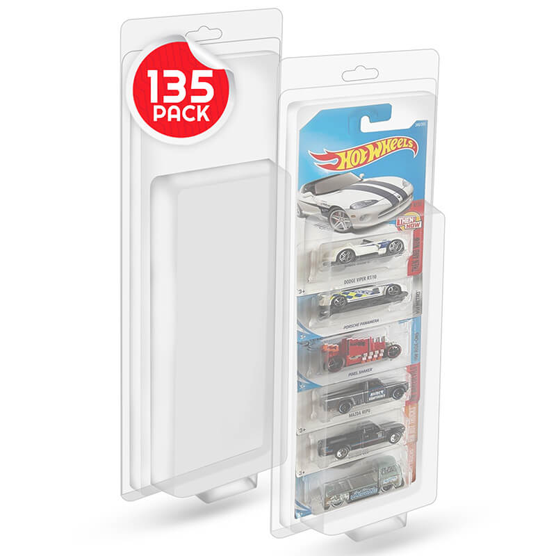 EVORETRO 5 Cars Mainline Hot Wheels Blisters Protectors