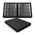 EVORETRO EVO-4001 black 4x4 trading card binder showing interior card pockets and closed cover