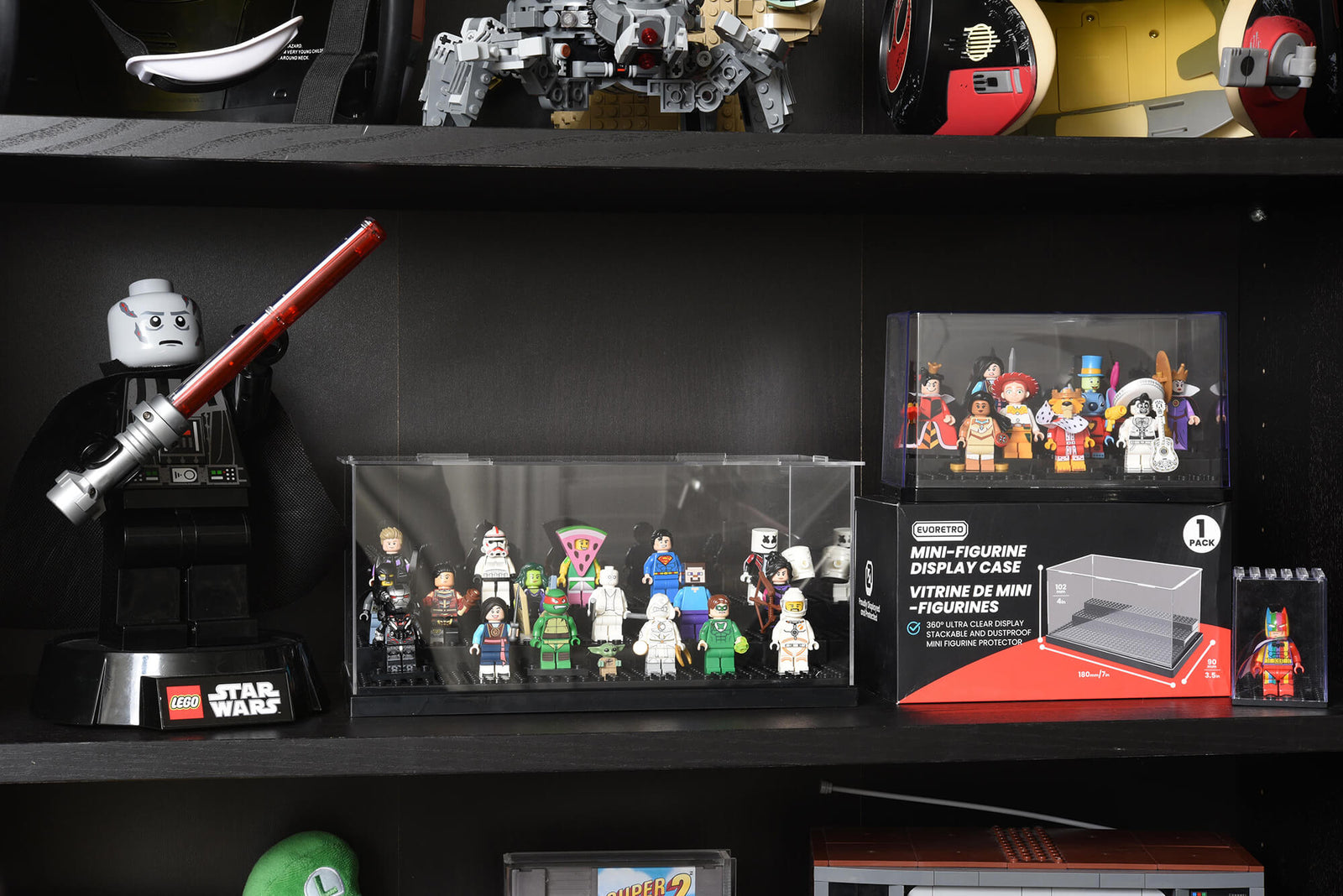 Vitrine d’exposition pour mini-figurines Lego