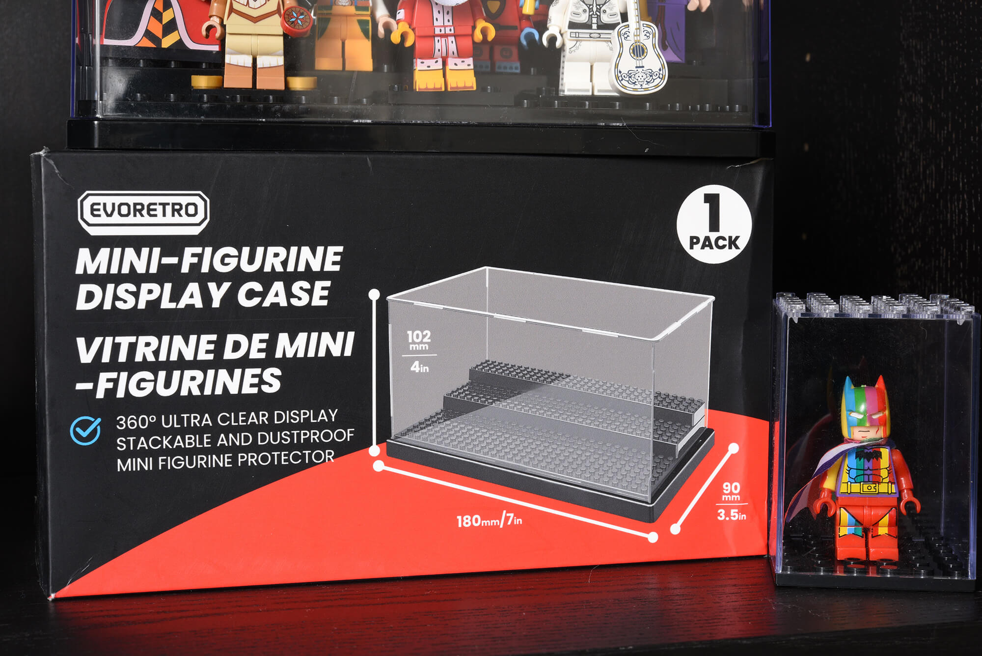 Vitrine d’exposition pour mini-figurines Lego
