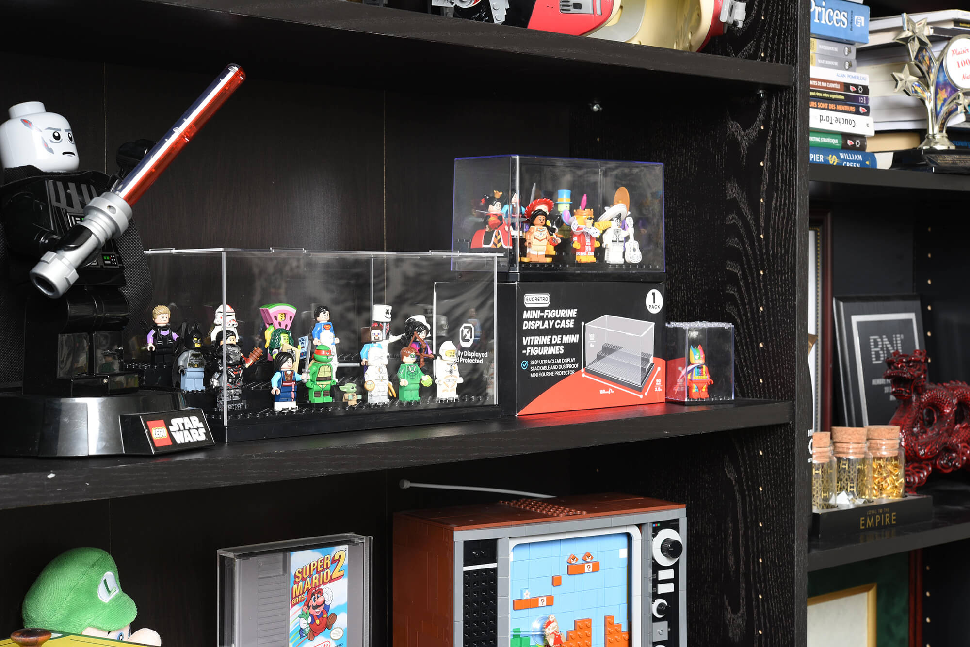Vitrine d’exposition pour mini-figurines Lego