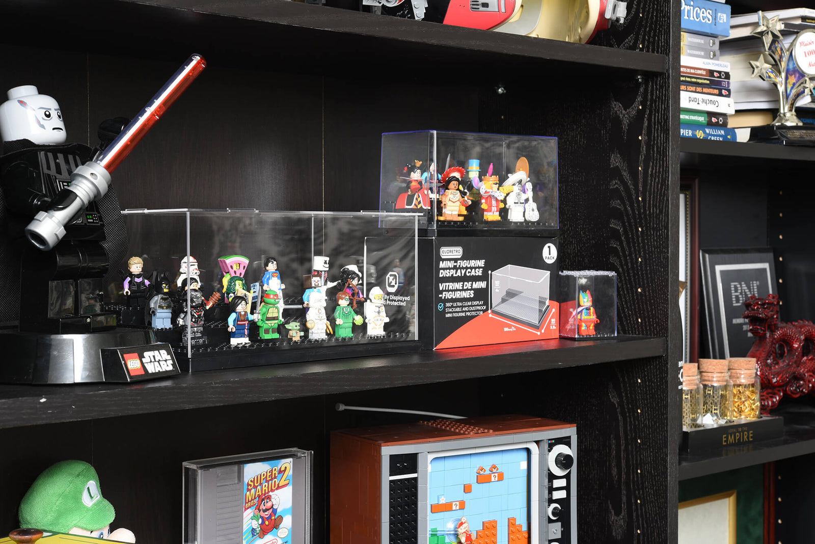 Vitrine d’exposition pour mini-figurines Lego