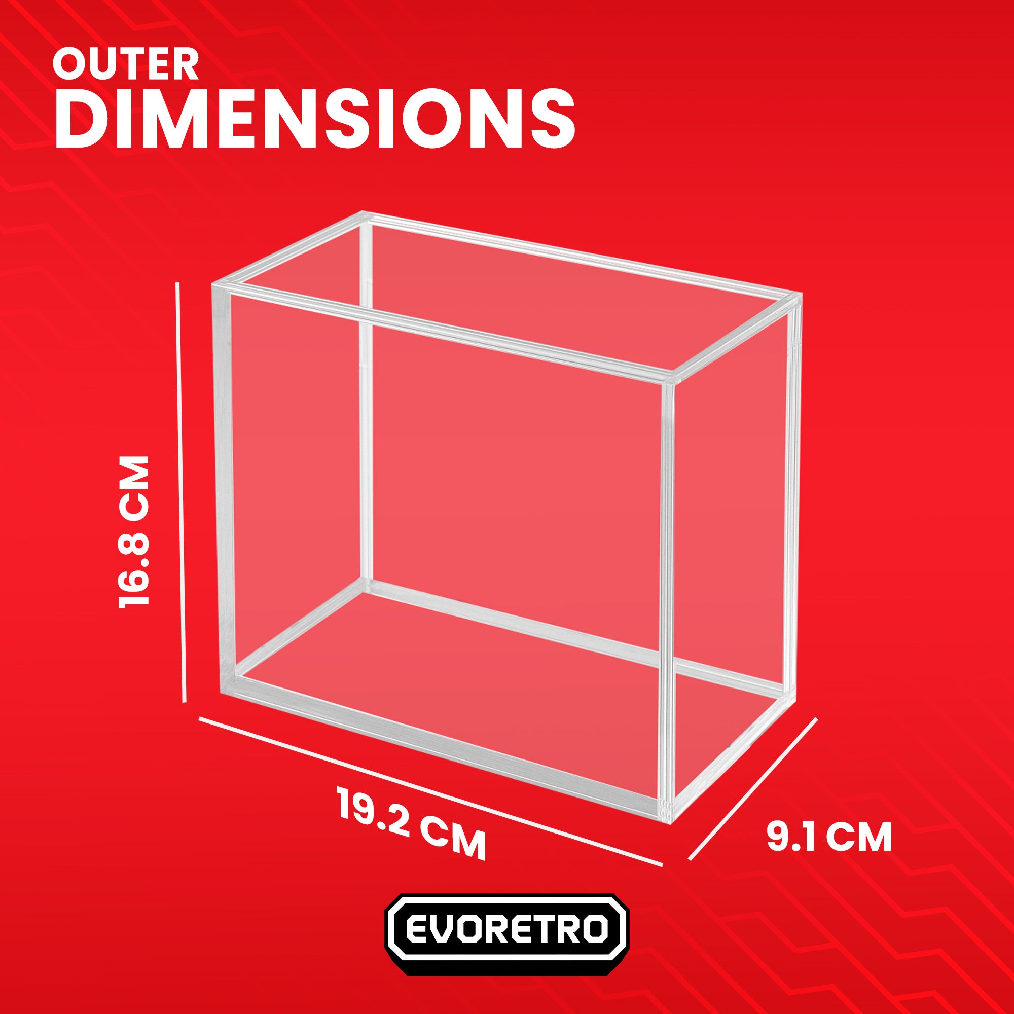 1x Acrylic Case for Pokemon ETB with Magnetic Lid