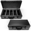 Durable key-secured graded card storage case – EVORETRO 5 rows black 
