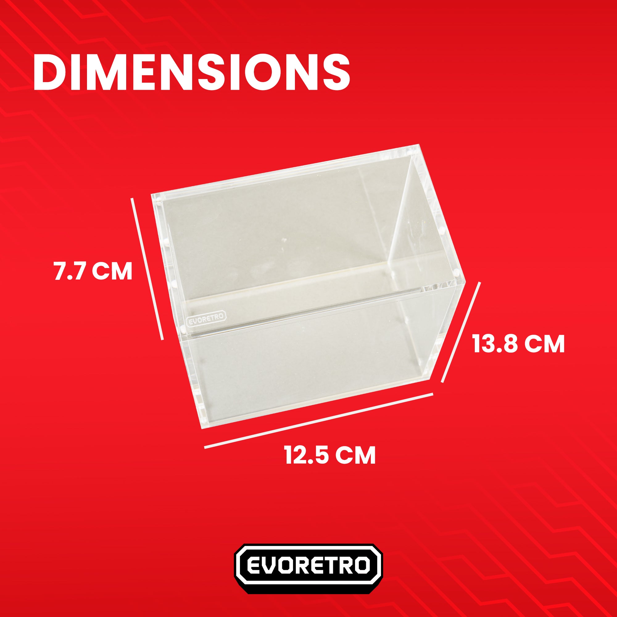 Acrylic Case for Pokemon Booster Box with Magnetic Lid Pack of 1