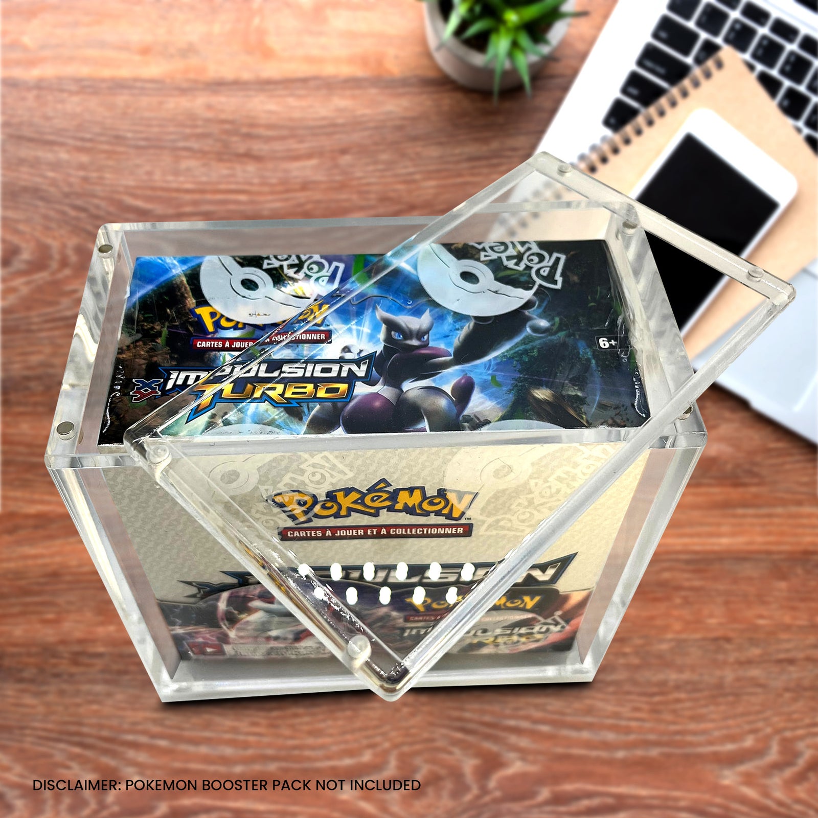 1x Acrylic Case for Pokemon Booster Box with Magnetic Lid