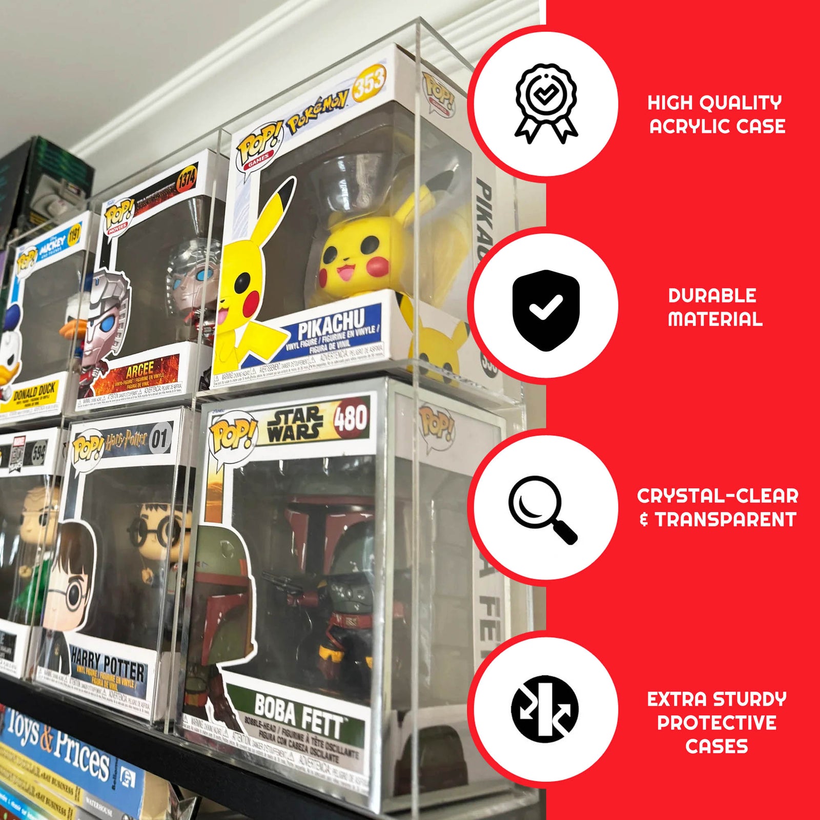 EVORETRO Funko Case: Display and Protect Your Collection with Style