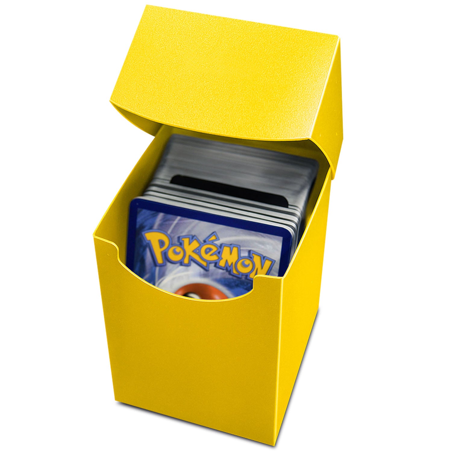 EVORETRO Plastic Deck Box – Holds Standard Trading Cards Yellow
