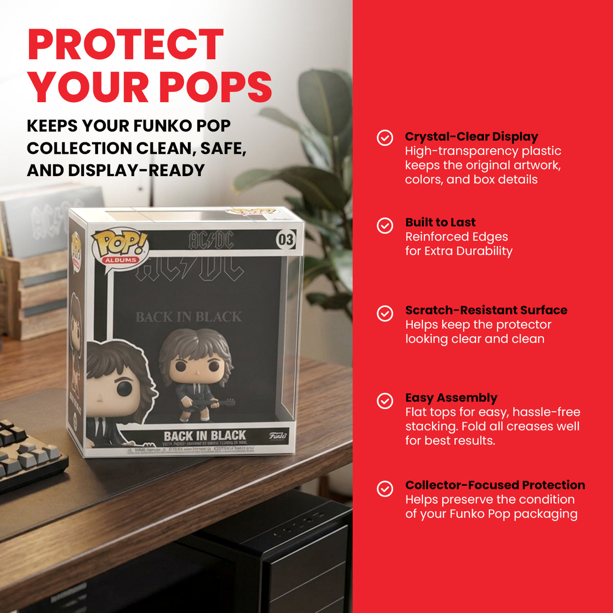 Funko Pop Album Pop EVORETRO PET Protector  0.35MM - Pack of 10