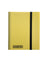 Yellow 9 pocket card flex portfolio binder holding 360 trading cards with elastic strap