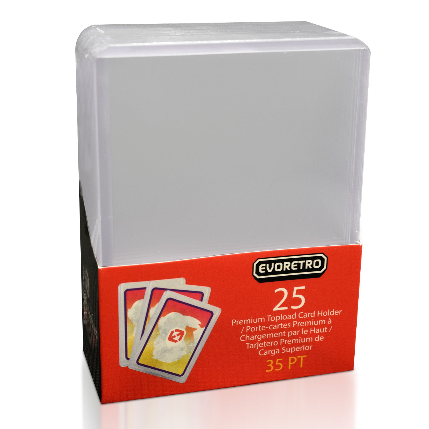 Top Loaders - Sports Card Protector 35 PT EVORETRO Clear Premium