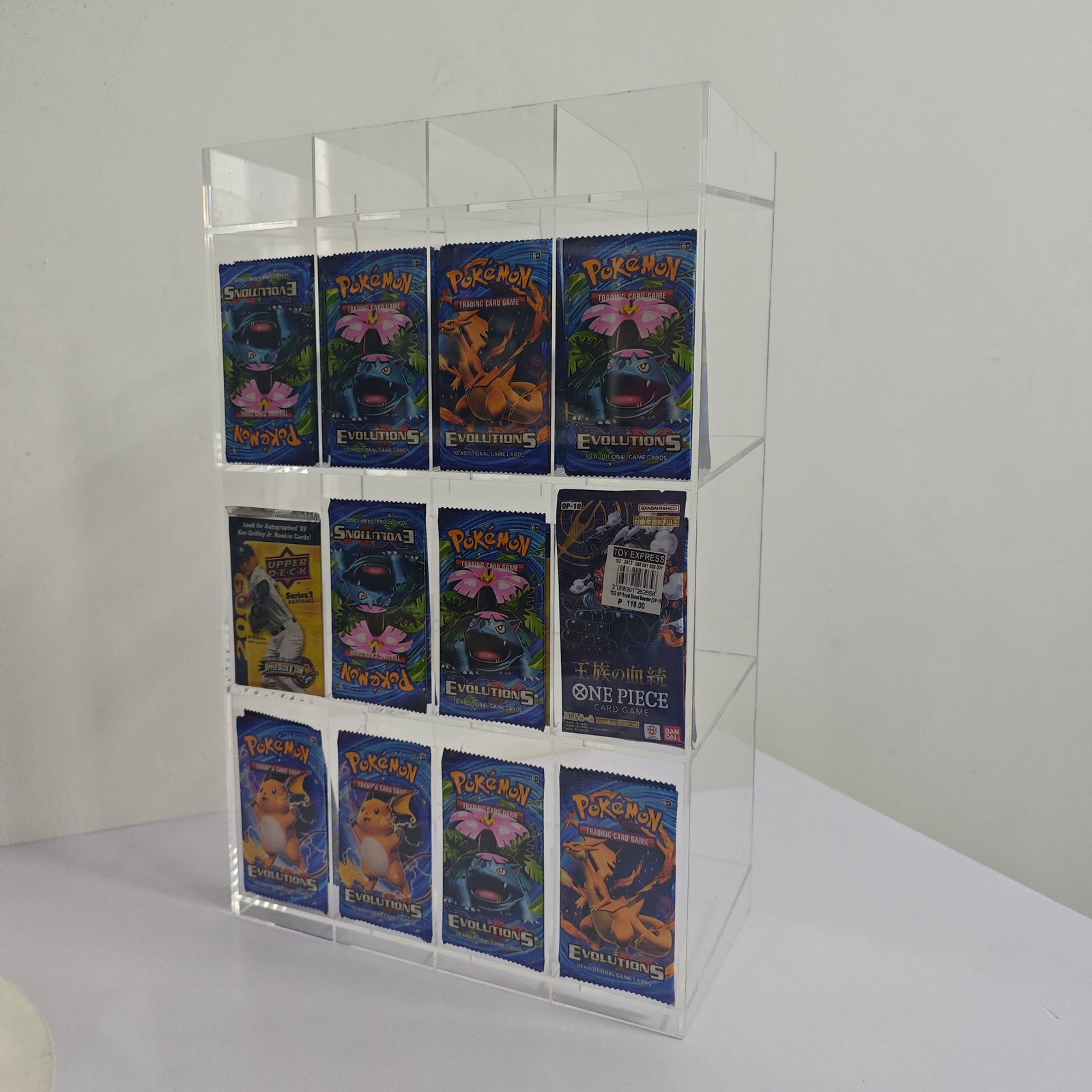 Présentoir acrylique Pokémon Booster Pack 6 emplacements