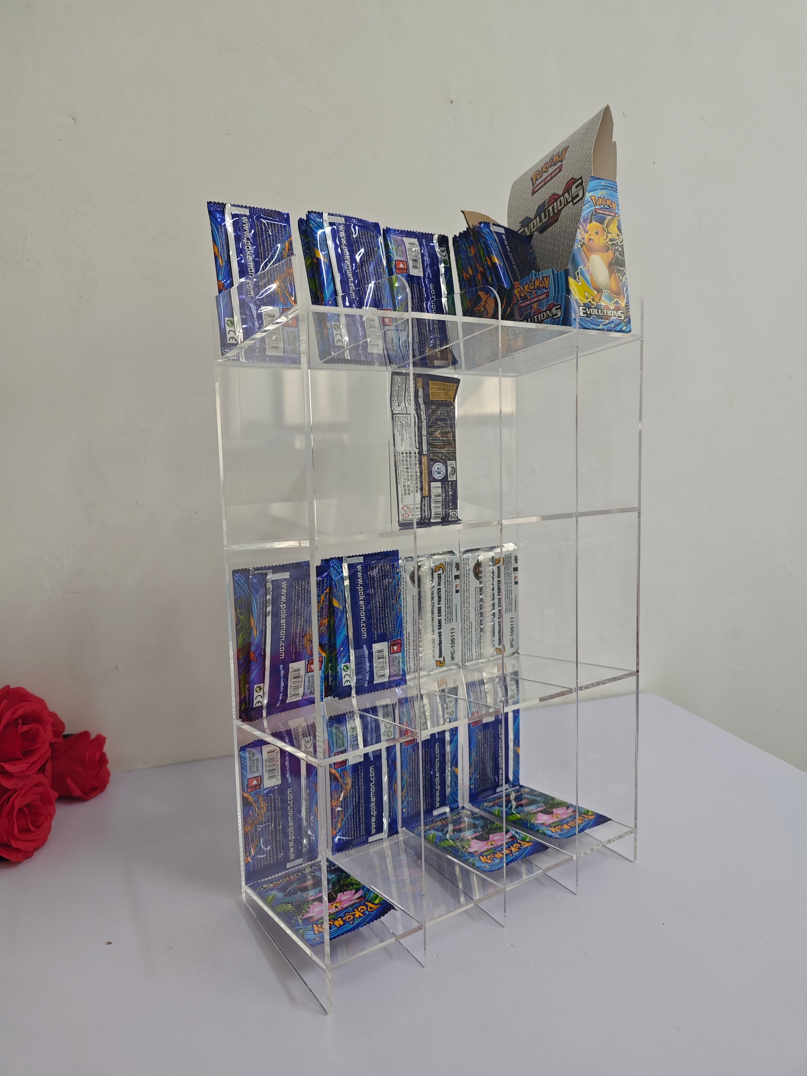 Présentoir acrylique Pokémon Booster Pack 6 emplacements