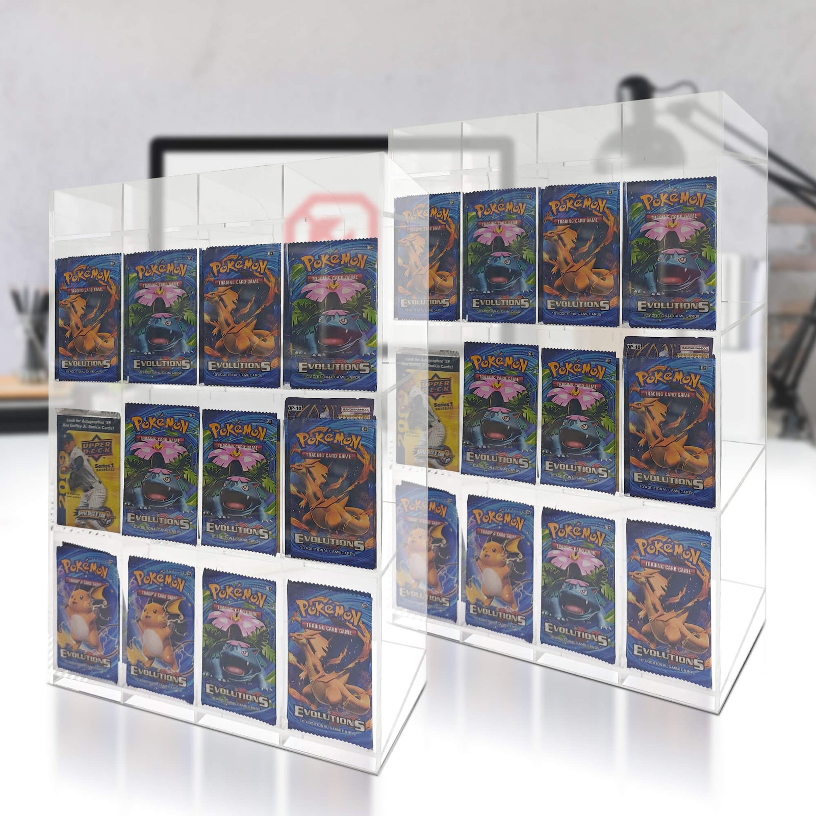 Présentoir acrylique Pokémon Booster Pack 6 emplacements