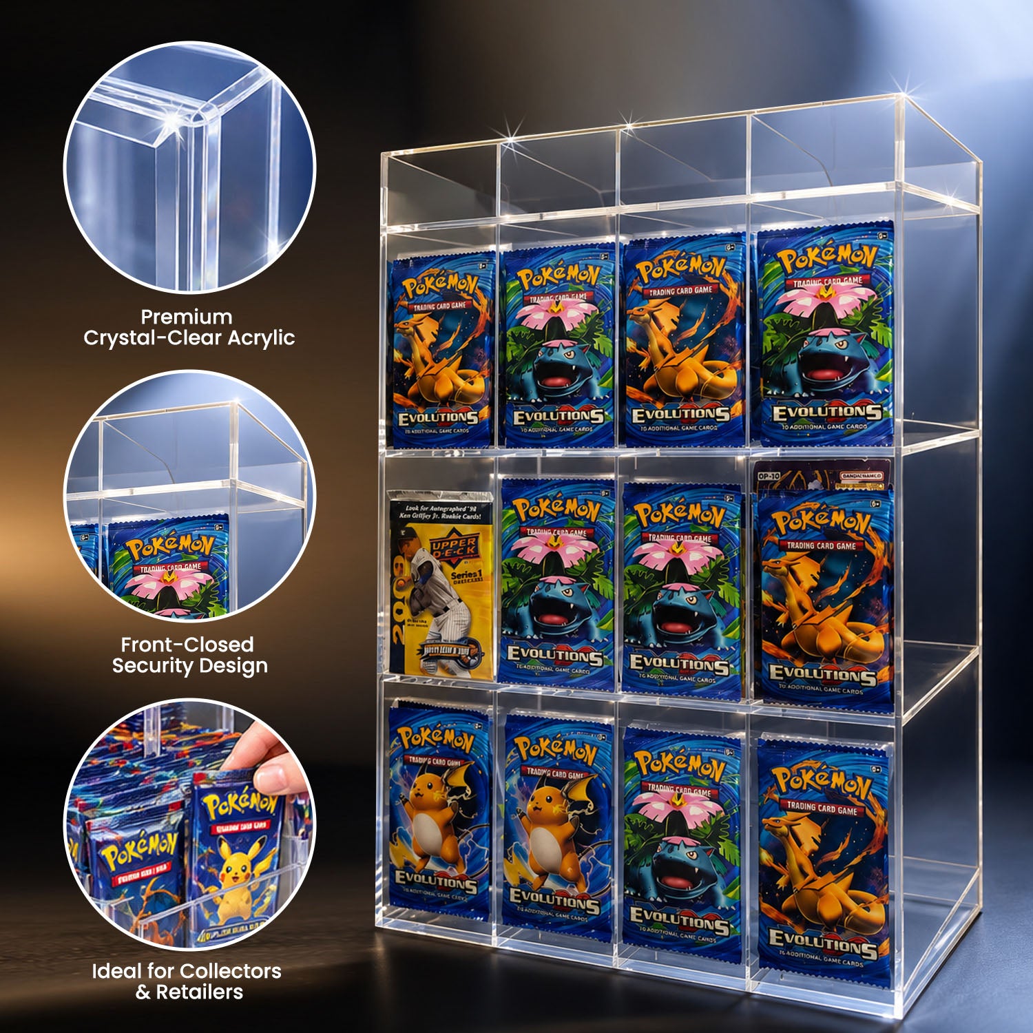 Acrylic Display Stand for Booster  Dispenser Packs