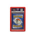 Red bumper graded slab protector for PSA slabs protecting trading card cases from damage