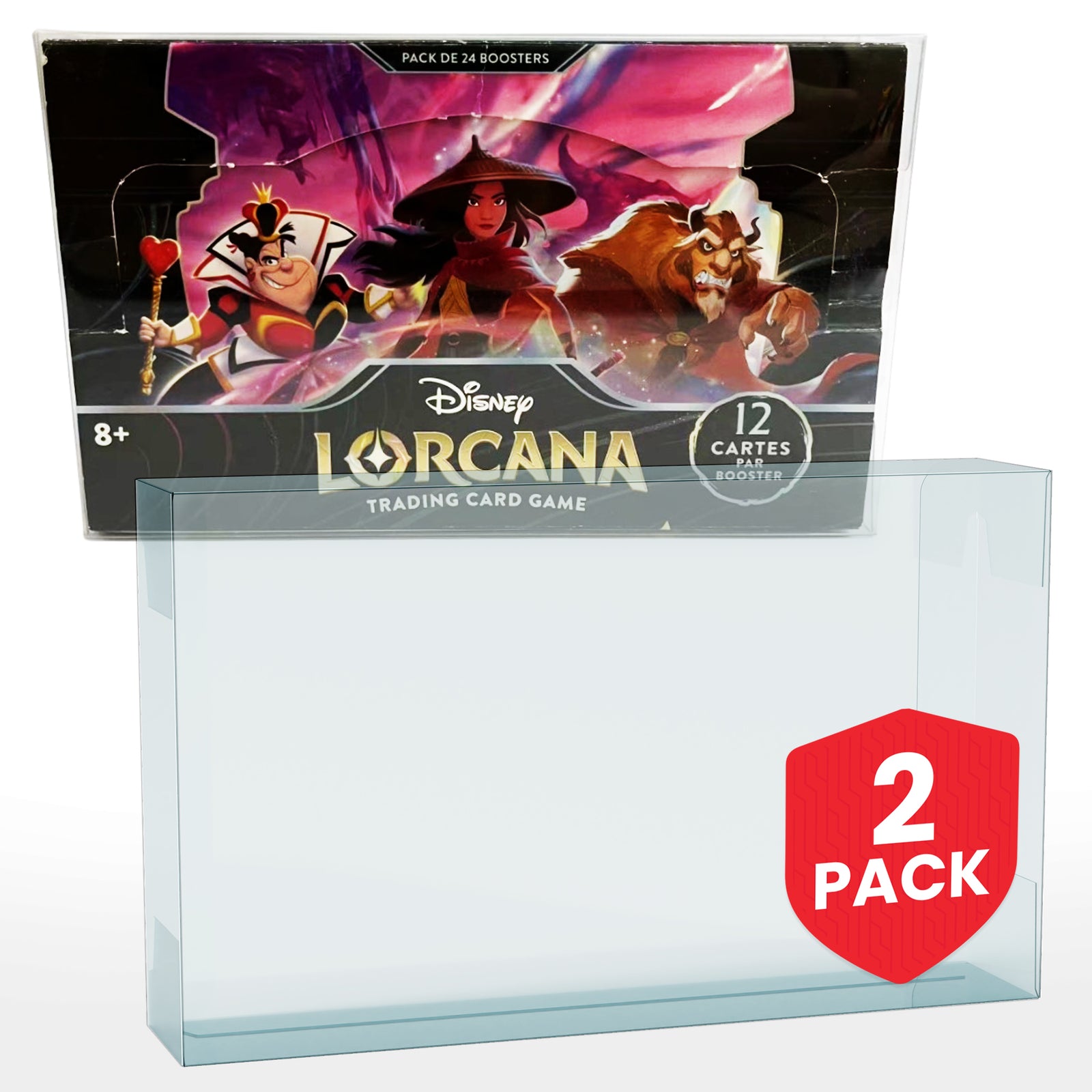 Protection de vitrine EVORETRO pour Lorcana 24 pack booster pack de 2