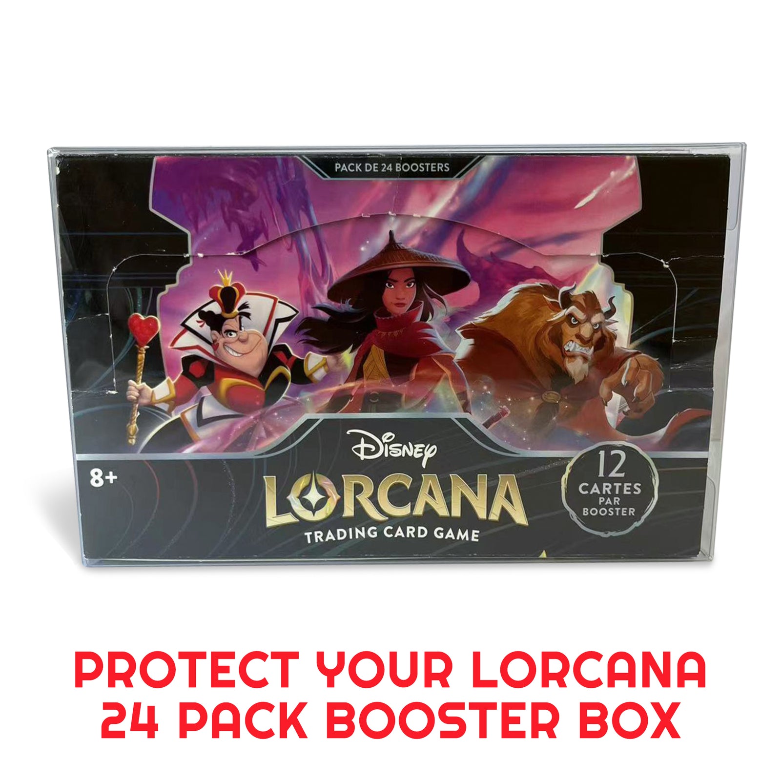 Protection de vitrine EVORETRO pour Lorcana 24 pack booster pack de 2