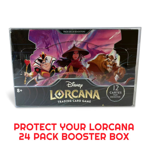 Pre-Order EVORETRO Display Case Protector for Lorcana 24 pack booster pack of 2 Delivery Oct 2