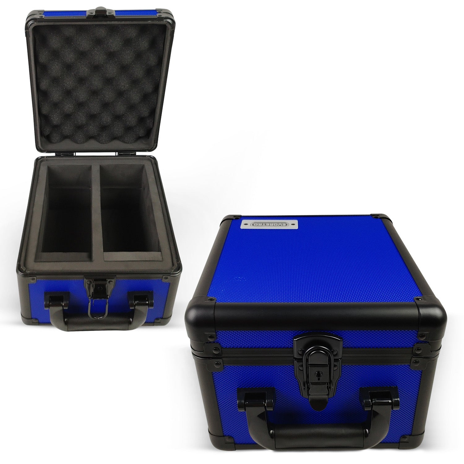 Coffret gradué en aluminium à 3 rangées pour 90 dalles avec système à clé