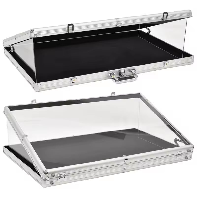 EVORETRO Aluminum Acrylic Clear Top Display Vendor Trade Show showcase