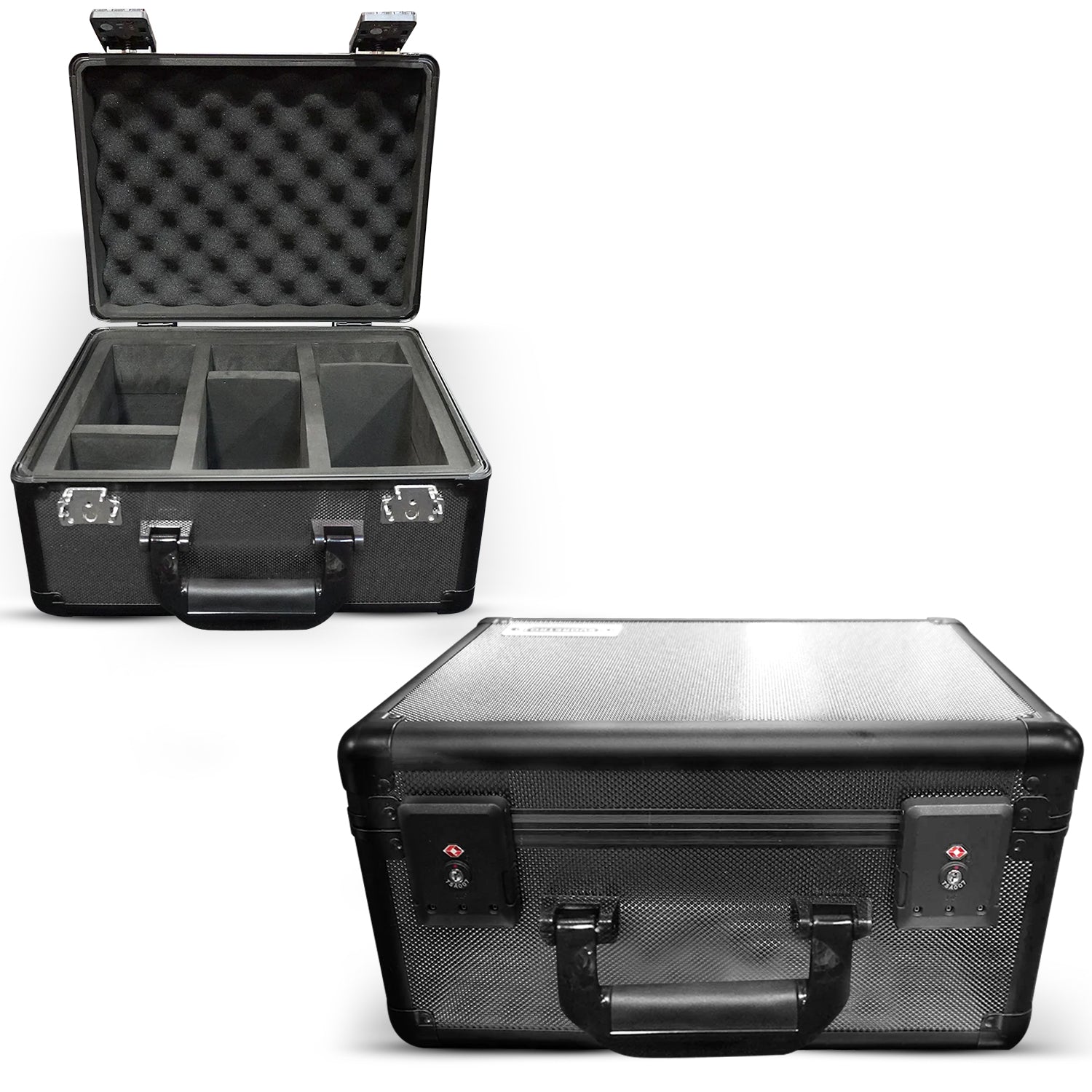 EVORETRO Aluminum Graded Card Storage Box, TSA Lock